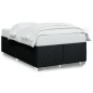 vidaXL Bettgestell ohne Matratze Schwarz 120x190 cm Stoff vidaXL Bettgestell ohne Matratze Schwarz 120x190 cm Stoff