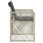 vidaXL Gartenstühle mit Kissen 4 Stk. Hellgrau Poly Rattan vidaXL Gartenstühle mit Kissen 4 Stk. Hellgrau Poly Rattan