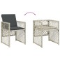 vidaXL Gartenstühle mit Kissen 4 Stk. Hellgrau Poly Rattan vidaXL Gartenstühle mit Kissen 4 Stk. Hellgrau Poly Rattan