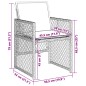 vidaXL Gartenstühle mit Kissen 4 Stk. Hellgrau Poly Rattan vidaXL Gartenstühle mit Kissen 4 Stk. Hellgrau Poly Rattan
