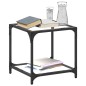 vidaXL Couchtisch mit Glasplatte Transparent 40x40x40 cm Stahl vidaXL Couchtisch mit Glasplatte Transparent 40x40x40 cm Stahl
