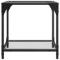 vidaXL Couchtisch mit Glasplatte Transparent 40x40x40 cm Stahl vidaXL Couchtisch mit Glasplatte Transparent 40x40x40 cm Stahl