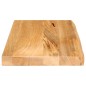 vidaXL Tischplatte mit Baumkante 40x20x2,5 cm Massivholz Mango vidaXL Tischplatte mit Baumkante 40x20x2,5 cm Massivholz Mango
