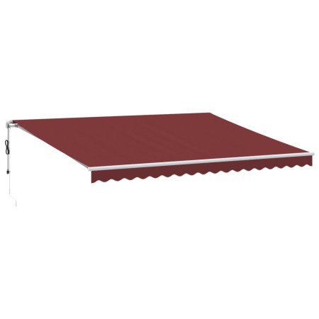 vidaXL Markise Automatisch Burgunderrot 450x300 cm