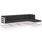vidaXL 5-tlg. Garten-Lounge-Set mit Kissen Kiefer Massivholz vidaXL 5-tlg. Garten-Lounge-Set mit Kissen Kiefer Massivholz