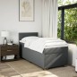 vidaXL Boxspringbett mit Matratze Dunkelgrau 90x200 cm Stoff vidaXL Boxspringbett mit Matratze Dunkelgrau 90x200 cm Stoff