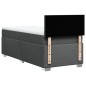vidaXL Boxspringbett mit Matratze Dunkelgrau 90x200 cm Stoff vidaXL Boxspringbett mit Matratze Dunkelgrau 90x200 cm Stoff