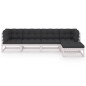 vidaXL 5-tlg. Garten-Lounge-Set mit Kissen Kiefer Massivholz vidaXL 5-tlg. Garten-Lounge-Set mit Kissen Kiefer Massivholz