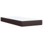 vidaXL Boxspringbett mit Matratze Dunkelbraun 90x200 cm Stoff vidaXL Boxspringbett mit Matratze Dunkelbraun 90x200 cm Stoff