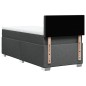 vidaXL Boxspringbett mit Matratze Dunkelgrau 100x200 cm Stoff vidaXL Boxspringbett mit Matratze Dunkelgrau 100x200 cm Stoff