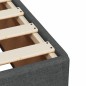 vidaXL Boxspringbett mit Matratze Dunkelgrau 100x200 cm Stoff vidaXL Boxspringbett mit Matratze Dunkelgrau 100x200 cm Stoff