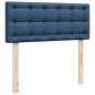 vidaXL Boxspringbett mit Matratze Blau 120x200 cm Stoff vidaXL Boxspringbett mit Matratze Blau 120x200 cm Stoff