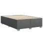 vidaXL Boxspringbett mit Matratze Dunkelgrau 140x190 cm Stoff vidaXL Boxspringbett mit Matratze Dunkelgrau 140x190 cm Stoff