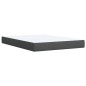vidaXL Boxspringbett mit Matratze Dunkelgrau 140x190 cm Stoff vidaXL Boxspringbett mit Matratze Dunkelgrau 140x190 cm Stoff