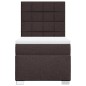 vidaXL Boxspringbett mit Matratze Dunkelbraun 80x200 cm Stoff vidaXL Boxspringbett mit Matratze Dunkelbraun 80x200 cm Stoff