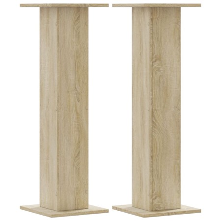 vidaXL Lautsprecherständer 2Stk. Sonoma-Eiche 30x30x95cm Holzwerkstoff
