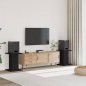 vidaXL Lautsprecherständer 2 Stk. Schwarz 30x30x60 cm Holzwerkstoff vidaXL Lautsprecherständer 2 Stk. Schwarz 30x30x60 cm Holzwerkstoff
