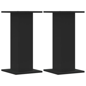 vidaXL Lautsprecherständer 2 Stk. Schwarz 30x30x60 cm Holzwerkstoff