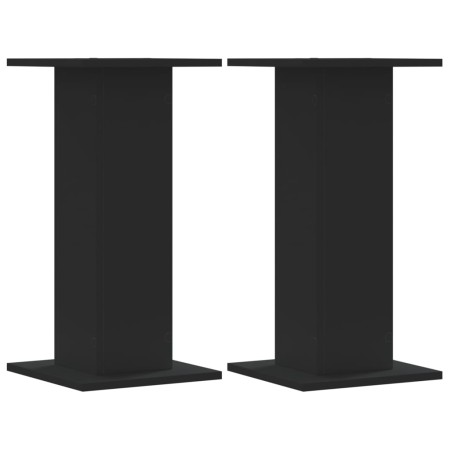 vidaXL Lautsprecherständer 2 Stk. Schwarz 30x30x60 cm Holzwerkstoff