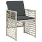 vidaXL 9-tlg. Garten-Essgruppe mit Kissen Hellgrau Poly Rattan vidaXL 9-tlg. Garten-Essgruppe mit Kissen Hellgrau Poly Rattan