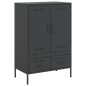 vidaXL Highboard Schwarz 68x39x101,5 cm Stahl vidaXL Highboard Schwarz 68x39x101,5 cm Stahl