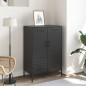 vidaXL Highboard Schwarz 68x39x101,5 cm Stahl vidaXL Highboard Schwarz 68x39x101,5 cm Stahl