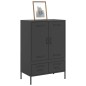 vidaXL Highboard Schwarz 68x39x101,5 cm Stahl vidaXL Highboard Schwarz 68x39x101,5 cm Stahl