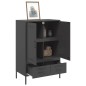 vidaXL Highboard Schwarz 68x39x101,5 cm Stahl vidaXL Highboard Schwarz 68x39x101,5 cm Stahl