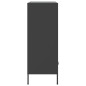 vidaXL Highboard Schwarz 68x39x101,5 cm Stahl vidaXL Highboard Schwarz 68x39x101,5 cm Stahl