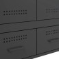 vidaXL Highboard Schwarz 68x39x101,5 cm Stahl vidaXL Highboard Schwarz 68x39x101,5 cm Stahl