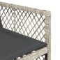 vidaXL 11-tlg. Garten-Essgruppe mit Kissen Hellgrau Poly Rattan vidaXL 11-tlg. Garten-Essgruppe mit Kissen Hellgrau Poly Rattan