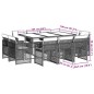 vidaXL 11-tlg. Garten-Essgruppe mit Kissen Hellgrau Poly Rattan vidaXL 11-tlg. Garten-Essgruppe mit Kissen Hellgrau Poly Rattan