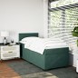 vidaXL Boxspringbett mit Matratze Dunkelgrün 80x200 cm Samt vidaXL Boxspringbett mit Matratze Dunkelgrün 80x200 cm Samt