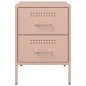 vidaXL Nachttisch Rosa 36x39x50,5 cm Stahl vidaXL Nachttisch Rosa 36x39x50,5 cm Stahl