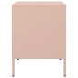 vidaXL Nachttisch Rosa 36x39x50,5 cm Stahl vidaXL Nachttisch Rosa 36x39x50,5 cm Stahl