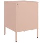 vidaXL Nachttisch Rosa 36x39x50,5 cm Stahl vidaXL Nachttisch Rosa 36x39x50,5 cm Stahl