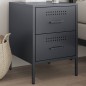 vidaXL Nachttisch Anthrazit 36x39x50,5 cm Stahl vidaXL Nachttisch Anthrazit 36x39x50,5 cm Stahl