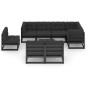 9-tlg. Garten-Lounge-Set mit Kissen Massivholz Kiefer 9-tlg. Garten-Lounge-Set mit Kissen Massivholz Kiefer