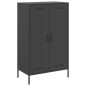 vidaXL Highboard Schwarz 68x39x113 cm Stahl vidaXL Highboard Schwarz 68x39x113 cm Stahl