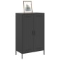 vidaXL Highboard Schwarz 68x39x113 cm Stahl vidaXL Highboard Schwarz 68x39x113 cm Stahl
