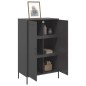 vidaXL Highboard Schwarz 68x39x113 cm Stahl vidaXL Highboard Schwarz 68x39x113 cm Stahl