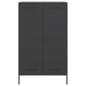 vidaXL Highboard Schwarz 68x39x113 cm Stahl vidaXL Highboard Schwarz 68x39x113 cm Stahl