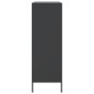 vidaXL Highboard Schwarz 68x39x113 cm Stahl vidaXL Highboard Schwarz 68x39x113 cm Stahl