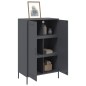 vidaXL Highboard Anthrazit 68x39x113 cm Stahl vidaXL Highboard Anthrazit 68x39x113 cm Stahl