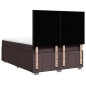 vidaXL Boxspringbett mit Matratze Dunkelbraun 140x200 cm Stoff vidaXL Boxspringbett mit Matratze Dunkelbraun 140x200 cm Stoff