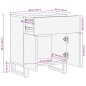 vidaXL Nachttisch 50x34x60 cm Massivholz Akazie vidaXL Nachttisch 50x34x60 cm Massivholz Akazie