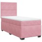 vidaXL Boxspringbett mit Matratze Rosa 90x190 cm Samt vidaXL Boxspringbett mit Matratze Rosa 90x190 cm Samt