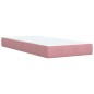 vidaXL Boxspringbett mit Matratze Rosa 90x190 cm Samt vidaXL Boxspringbett mit Matratze Rosa 90x190 cm Samt