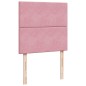 vidaXL Boxspringbett mit Matratze Rosa 90x190 cm Samt vidaXL Boxspringbett mit Matratze Rosa 90x190 cm Samt
