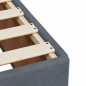vidaXL Boxspringbett mit Matratze Dunkelgrau 90x190 cm Samt vidaXL Boxspringbett mit Matratze Dunkelgrau 90x190 cm Samt